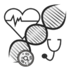 Icon Medical, medtech and clinical research data Icon representing Medical, medtech and clinical research